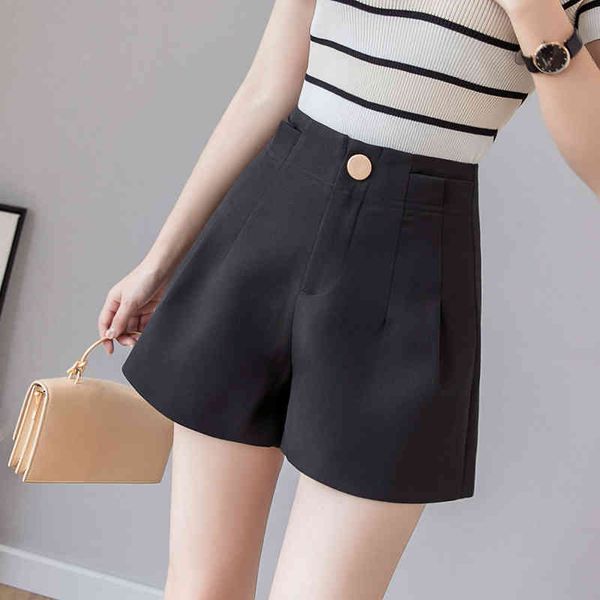 fashion summer office lady high waist shorts women wide leg casual ol style female black white blue 210514, White;black
fashion summer office lady high waist shorts women wide leg casual ol style female black white blue 210514, White;black