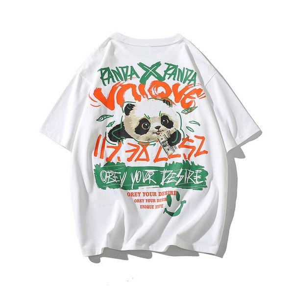 fashion fashion summer new creative cartoon panda print short sleeve t-shirt street trend round neck shirt men's tee, White;black
fashion fashion summer new creative cartoon panda print short sleeve t-shirt street trend round neck shirt men's tee, White;black