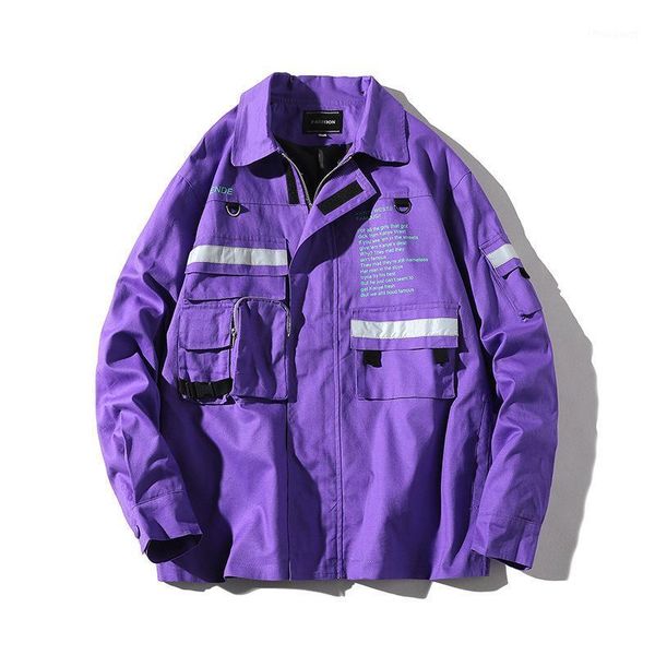 men hip hop windbreaker jackets vintage solid color multi-pocket letter printing tactical jacket streetwear harajuku outerwear men's, Black;brown
men hip hop windbreaker jackets vintage solid color multi-pocket letter printing tactical jacket streetwear harajuku outerwear men's, Black;brown