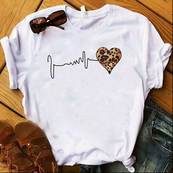 love heart leopard printed womens t shirt trend style o neck summer short sleeve casual female, White
love heart leopard printed womens t shirt trend style o neck summer short sleeve casual female, White