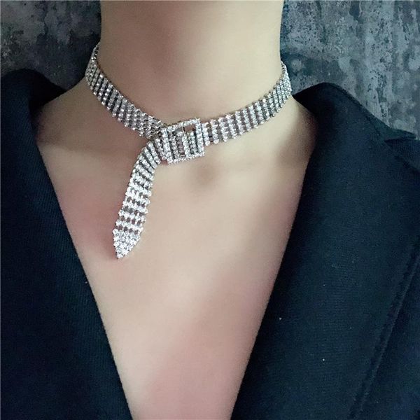 chokers trendy full rhinestone choker necklaces women girls bijoux shiny crystal silver color button wedding jewelry gifts, Golden;silver
chokers trendy full rhinestone choker necklaces women girls bijoux shiny crystal silver color button wedding jewelry gifts, Golden;silver