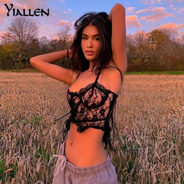 women's tanks & camis yiallen lace gothic tank black crop straped hollow out see through punk goth streetwear 2021y2k, White
women's tanks & camis yiallen lace gothic tank black crop straped hollow out see through punk goth streetwear 2021y2k, White