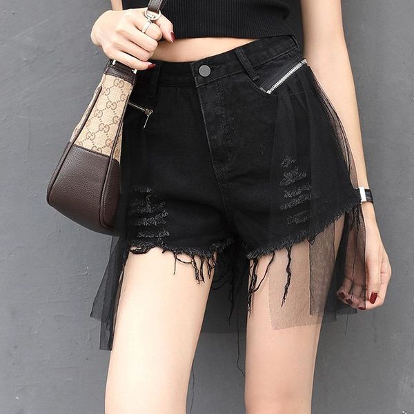 women's jeans summer women high waist button wigh leg shorts casual female loose fit blue denim 9375
women's jeans summer women high waist button wigh leg shorts casual female loose fit blue denim 9375