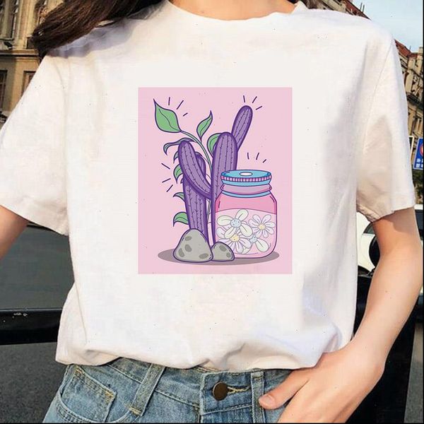 women t shirt fashion clothes summer cartoon cactus print casual white short sleeve camisas mujer
women t shirt fashion clothes summer cartoon cactus print casual white short sleeve camisas mujer