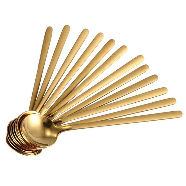 spoons 12pcs/set round shape coffee spoon stainless steel mini teaspoons sugar dessert ice cream soup kitchen accessories(g
spoons 12pcs/set round shape coffee spoon stainless steel mini teaspoons sugar dessert ice cream soup kitchen accessories(g