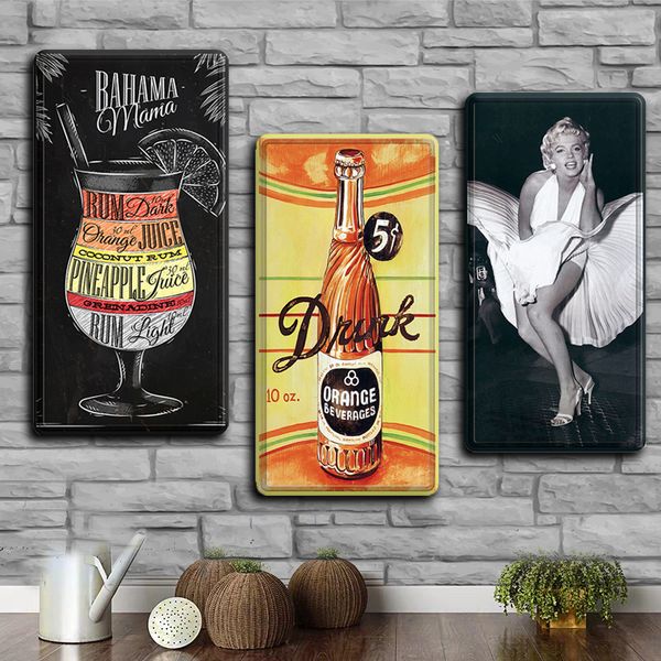 nostalgic metal tin sign art wall stickers vintage vodka cocktail metal plate shabby chic license plates door decor sign
nostalgic metal tin sign art wall stickers vintage vodka cocktail metal plate shabby chic license plates door decor sign