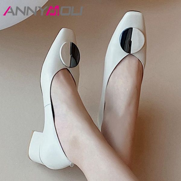 dress shoes annymoli natural genuine leather med heels woman metal decoration block heel pumps office square toe lady footwear gray 40, Black
dress shoes annymoli natural genuine leather med heels woman metal decoration block heel pumps office square toe lady footwear gray 40, Black