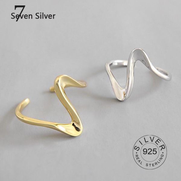 real 925 sterling silver rings for women curve lines gold color trendy fine jewelry large adjustable antique anillos cluster, Golden;silver
real 925 sterling silver rings for women curve lines gold color trendy fine jewelry large adjustable antique anillos cluster, Golden;silver