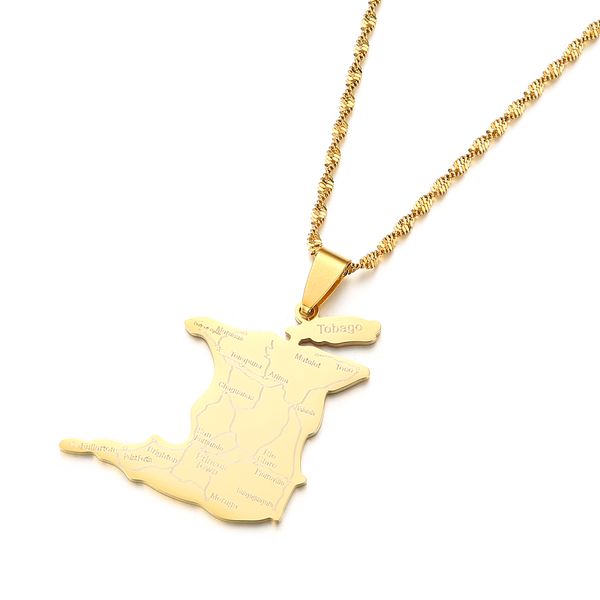 trinidad and tobago map city name pendant necklaces women men stainless steel ethnic jewelry gift, Silver
trinidad and tobago map city name pendant necklaces women men stainless steel ethnic jewelry gift, Silver