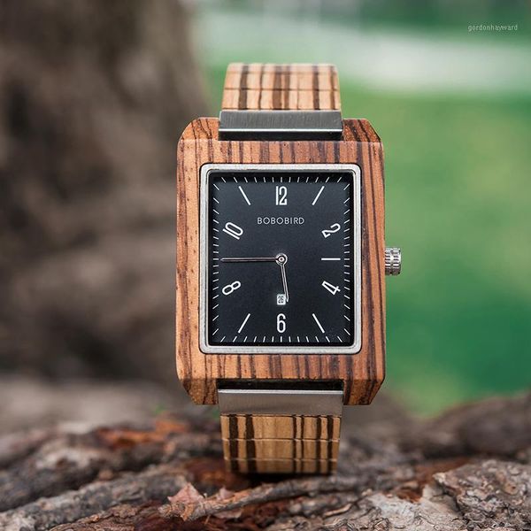 wristwatches bobo bird men watches 2021 bamboo rectangular dial date display wristwatch wood strap gift wooden box reloj hombre, Slivery;brown
wristwatches bobo bird men watches 2021 bamboo rectangular dial date display wristwatch wood strap gift wooden box reloj hombre, Slivery;brown