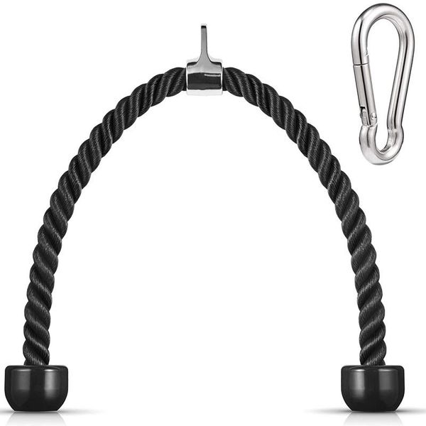 heavy duty tricep pull down rope 36 inches with snap hook, fitness attachment cable machine pulldown for home gym accessories
heavy duty tricep pull down rope 36 inches with snap hook, fitness attachment cable machine pulldown for home gym accessories