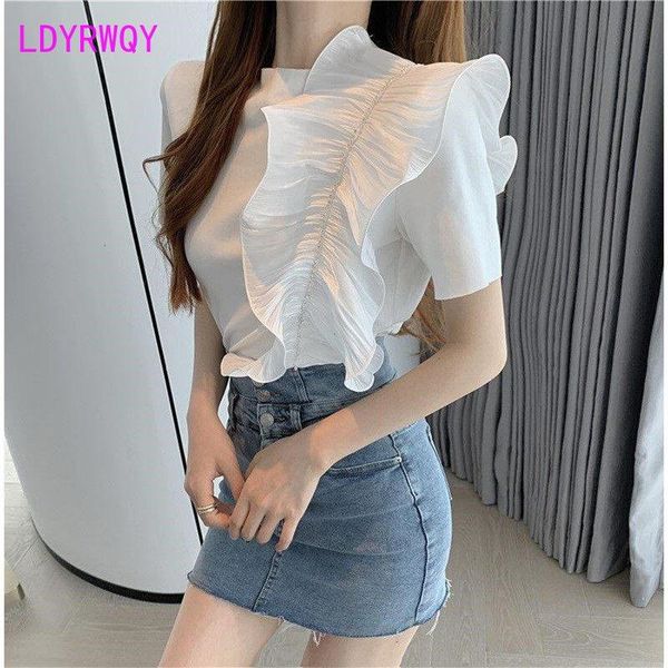 women's blouses & shirts ldyrwqy 2021 summer ruffled net red chiffon shirt design sense slim regular ruffles beach style, White
women's blouses & shirts ldyrwqy 2021 summer ruffled net red chiffon shirt design sense slim regular ruffles beach style, White