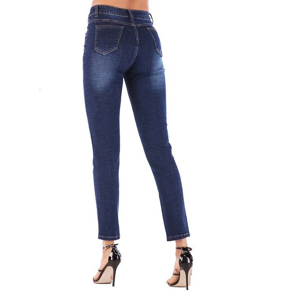 women slim jeans fashional skinny bleached middle waist pant ladies long denim pants casual fit female trousers, Blue
women slim jeans fashional skinny bleached middle waist pant ladies long denim pants casual fit female trousers, Blue