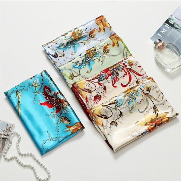 scarves 2021 summer silk scarf foulard lady bandana print hair band female large hijab women head wraps and shawl neckerchief, Blue;gray
scarves 2021 summer silk scarf foulard lady bandana print hair band female large hijab women head wraps and shawl neckerchief, Blue;gray