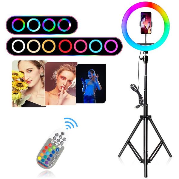 26cm 30cm rgb ring light kit selfie led circle lamp with tripod stand phone holder for youtube live stream makeup flash heads
26cm 30cm rgb ring light kit selfie led circle lamp with tripod stand phone holder for youtube live stream makeup flash heads