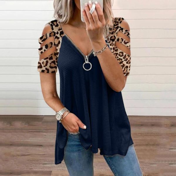 womens v-neck collar zipper color short sleeve fold casual vintage clothes tee shirt femme women's t-shirt, White
womens v-neck collar zipper color short sleeve fold casual vintage clothes tee shirt femme women's t-shirt, White