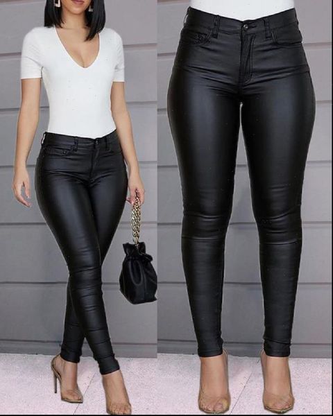 spring pu leather black women capris stretch bodycon trousers high waist long casual pencil s 3xl, Black;white
spring pu leather black women capris stretch bodycon trousers high waist long casual pencil s 3xl, Black;white