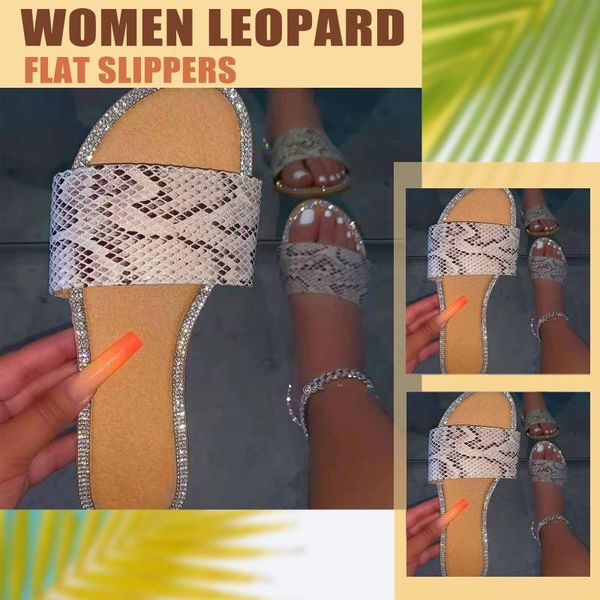 slippers 2021 summer women's serpentine printing rhinestone single layer non-slip beach outdoor versatile casual durable m7, Black
slippers 2021 summer women's serpentine printing rhinestone single layer non-slip beach outdoor versatile casual durable m7, Black