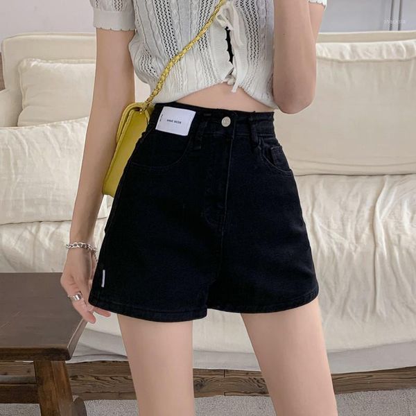 women's shorts 2135 summer 2021 high-waisted thin with wide-leg design, White;black
women's shorts 2135 summer 2021 high-waisted thin with wide-leg design, White;black