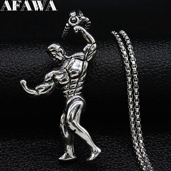 pendant necklaces fashion fitness stainless steel long necklace for men silver color big jewelry collar largo mujer n156s02
pendant necklaces fashion fitness stainless steel long necklace for men silver color big jewelry collar largo mujer n156s02