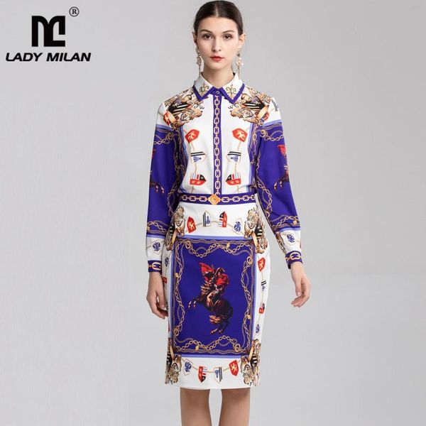 women's two piece pants ladies' runway twinsets turn down collar long sleeves printed shirts with vintage pencil skirts elegant dr, White
women's two piece pants ladies' runway twinsets turn down collar long sleeves printed shirts with vintage pencil skirts elegant dr, White