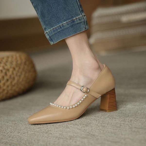 retro square toe pearls mary janes pumps shoes women med heel buckle sandals summer spring genuine leather heels dress, Black
retro square toe pearls mary janes pumps shoes women med heel buckle sandals summer spring genuine leather heels dress, Black