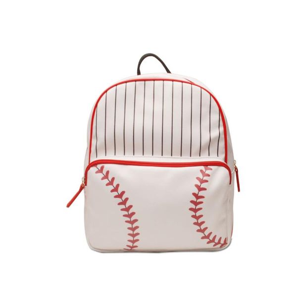 backpack rts 30pcs spring vertical black stripes baseball print backpacks wholesale large sports bag with red laces
backpack rts 30pcs spring vertical black stripes baseball print backpacks wholesale large sports bag with red laces
