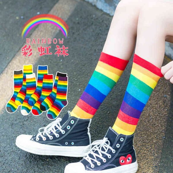socks children's medium tube autumn and winter korean version net red long rainbow candy stripe high ins damp cotton, Black;white
socks children's medium tube autumn and winter korean version net red long rainbow candy stripe high ins damp cotton, Black;white