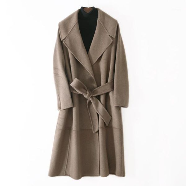 winter women trench coat high quatily female casual ladies outerwear solid color slim fit women's wool & blends, Black
winter women trench coat high quatily female casual ladies outerwear solid color slim fit women's wool & blends, Black
