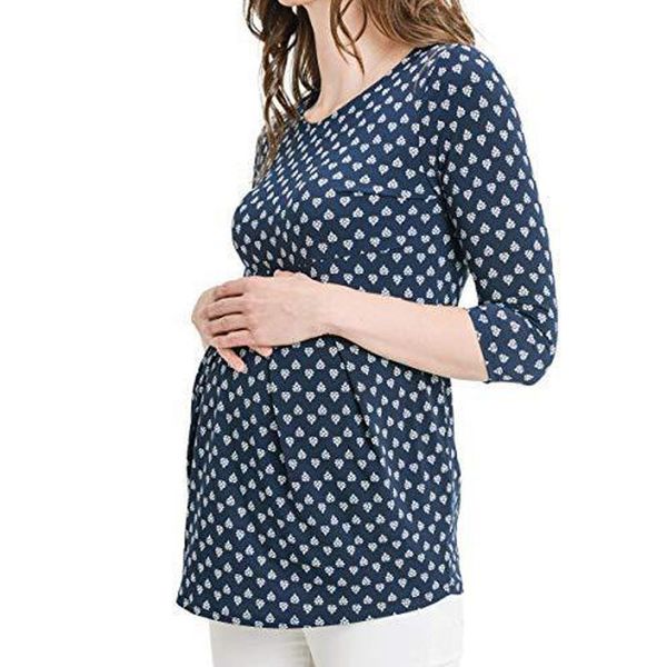 maternity & tees aheadkids 2021 cotton pregnancy clothes for three quarter print fashion pregnant women, White
maternity & tees aheadkids 2021 cotton pregnancy clothes for three quarter print fashion pregnant women, White