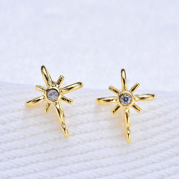 stud s925 needle copper earring handmade diy pendant earrings for women accessories fashion jewelry korean zircon stars, Golden;silver
stud s925 needle copper earring handmade diy pendant earrings for women accessories fashion jewelry korean zircon stars, Golden;silver