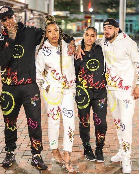 women's two piece pants chocomist two-pieces street wear fashion graffiti print women pant set ffd1130, White
women's two piece pants chocomist two-pieces street wear fashion graffiti print women pant set ffd1130, White