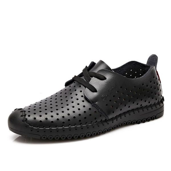 sandals summer hollow men genuine leather business casual shoes man quality design outdoor beach roman water sneakers, Black
sandals summer hollow men genuine leather business casual shoes man quality design outdoor beach roman water sneakers, Black