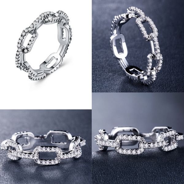 bling bling zircon ring women girl chain shape crystal ring gift for love friend fashion jewelry accessories, Silver
bling bling zircon ring women girl chain shape crystal ring gift for love friend fashion jewelry accessories, Silver