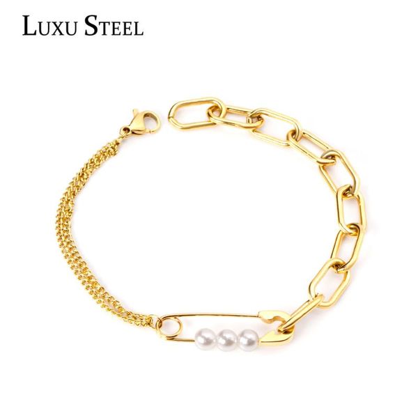 link, chain luxusteel stainless steel chains bracelets wowem classic retro gold color round beads bangles imitation pearl gift, Black
link, chain luxusteel stainless steel chains bracelets wowem classic retro gold color round beads bangles imitation pearl gift, Black