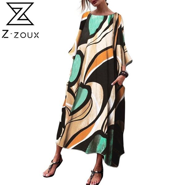 women dress flare sleeve printing casual dresses plus size long loose vintage summer clothes 210513, Black;gray
women dress flare sleeve printing casual dresses plus size long loose vintage summer clothes 210513, Black;gray