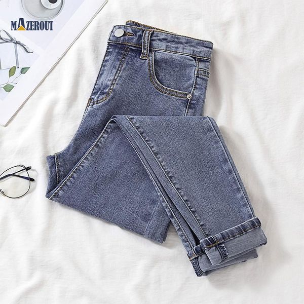 women's jeans mazerout women vintage high waist pencil pant streetwear tight female slim elastic denim buttons zipper ladies, Blue
women's jeans mazerout women vintage high waist pencil pant streetwear tight female slim elastic denim buttons zipper ladies, Blue