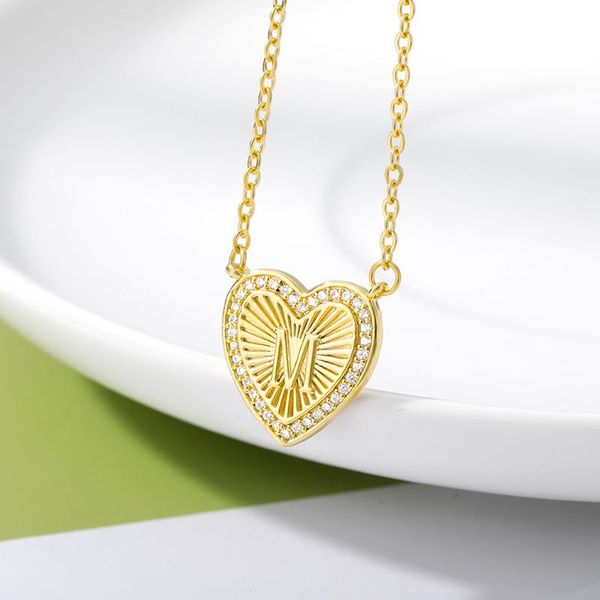 pendant necklaces a-z 26 letter initial zircon peach heart alphabet neckalces for women chain choker name shine jewelry gift wholesale, Silver
pendant necklaces a-z 26 letter initial zircon peach heart alphabet neckalces for women chain choker name shine jewelry gift wholesale, Silver