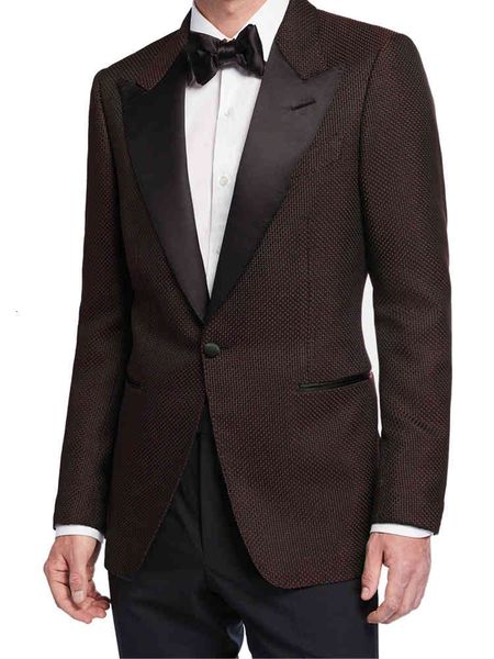 men's suits & blazers elegant custom made tuxedo mens wedding tuxedos suit tailored dark red nailhead man jacket and black pants, White;black
men's suits & blazers elegant custom made tuxedo mens wedding tuxedos suit tailored dark red nailhead man jacket and black pants, White;black