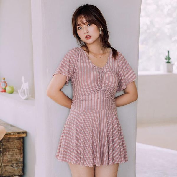 women's swimwear japan south korea one piece l xl 2xl 3xl 4xl 5xl swimsuit women half sleeve pink young girl spring skirt, White;black
women's swimwear japan south korea one piece l xl 2xl 3xl 4xl 5xl swimsuit women half sleeve pink young girl spring skirt, White;black