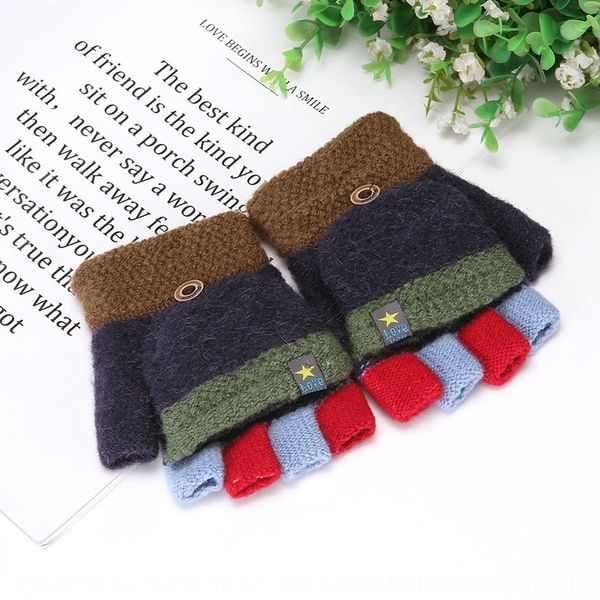 Naiy children' half fger open gloves fger dual purpose clamshell knitted wool for boys mittens and girls in autumn and winter wool gloves, Blue;gray
Naiy children' half fger open gloves fger dual purpose clamshell knitted wool for boys mittens and girls in autumn and winter wool gloves, Blue;gray