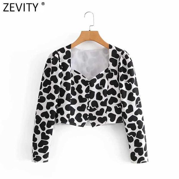 zevity women french style hearts print short blouse shirt women breasted chic office femininas blusas crop slim ls9305 210603, White
zevity women french style hearts print short blouse shirt women breasted chic office femininas blusas crop slim ls9305 210603, White