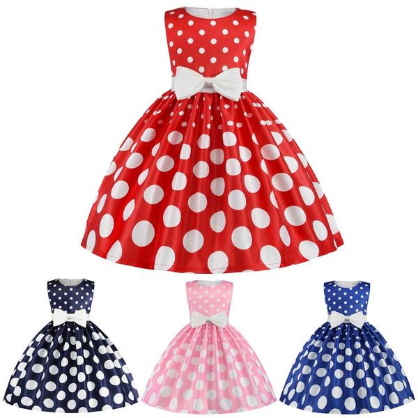 girl's dresses kids girls ball gown party dress elegant bowknot dot printed pageant birthday princess wedding mini vestidos, Red;yellow
girl's dresses kids girls ball gown party dress elegant bowknot dot printed pageant birthday princess wedding mini vestidos, Red;yellow