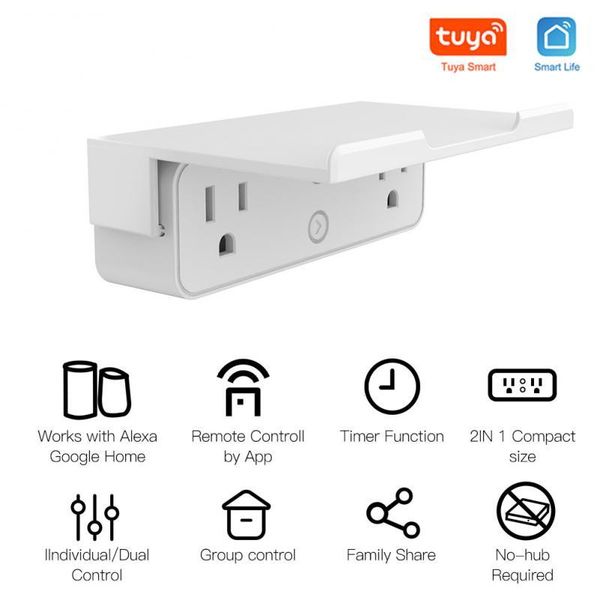 smart power plugs wifi socket us outlet extender wall 2 splitter dual control voice works with alexa google home
smart power plugs wifi socket us outlet extender wall 2 splitter dual control voice works with alexa google home