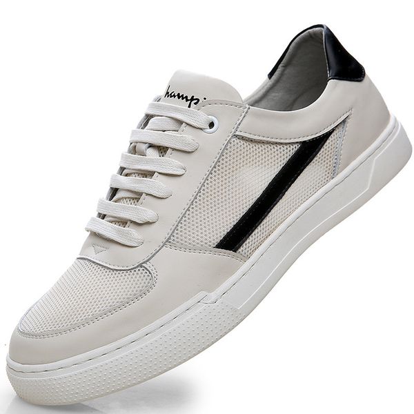 dress shoes men's outdoor sports breathable leather dad casual mesh board 9712, Black
dress shoes men's outdoor sports breathable leather dad casual mesh board 9712, Black