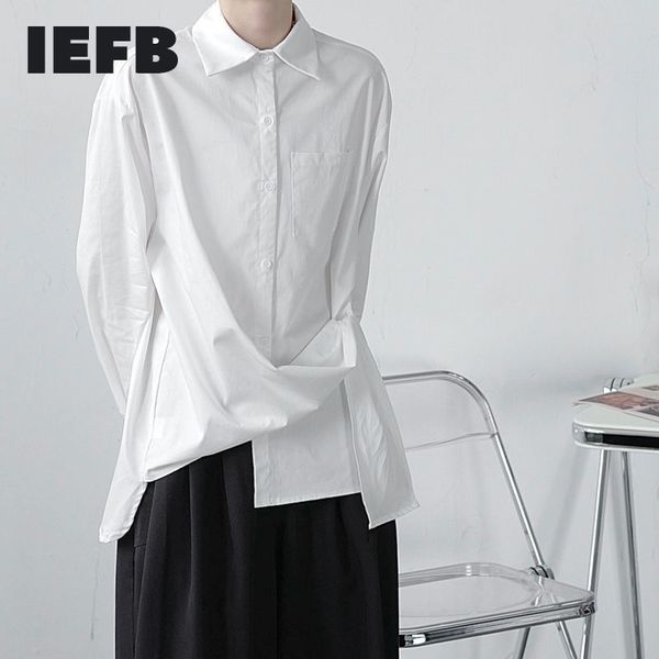 iefb men's spring spring simple oversized shirts asymmetric deconstruction black white lace up button design male 9y4643 210524, White;black
iefb men's spring spring simple oversized shirts asymmetric deconstruction black white lace up button design male 9y4643 210524, White;black