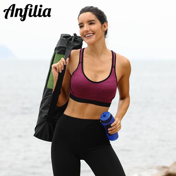 gym clothing anfilia women high impact sports bra solid color yoga cross backless underwear fitness breathable push up running top, White;black
gym clothing anfilia women high impact sports bra solid color yoga cross backless underwear fitness breathable push up running top, White;black
