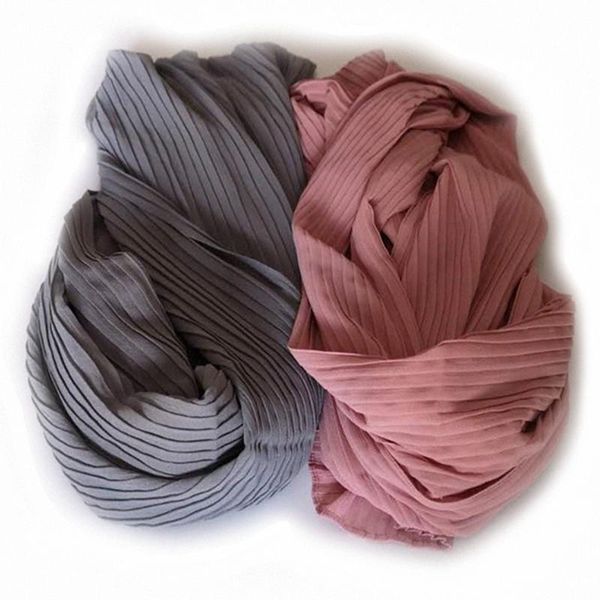 scarves 1pc wrinkle chiffon scarf women shawl simple turban style pashmina bandana muslim echarpe wraps muffler, Blue;gray
scarves 1pc wrinkle chiffon scarf women shawl simple turban style pashmina bandana muslim echarpe wraps muffler, Blue;gray