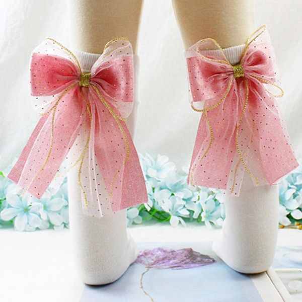 socks children bowknot long tube girls big bow princess gold rimmed gauze soft solid color baby stockings, Pink;yellow
socks children bowknot long tube girls big bow princess gold rimmed gauze soft solid color baby stockings, Pink;yellow