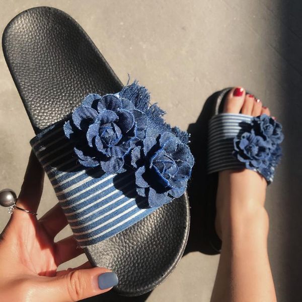 womens flip-flops denim flowers breathable flats open toe shoes casual slippers ladies flat peep beach slippe #45, Black
womens flip-flops denim flowers breathable flats open toe shoes casual slippers ladies flat peep beach slippe #45, Black